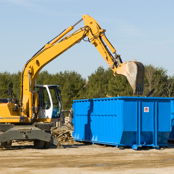 are there any restrictions on where a residential dumpster can be placed in Muse Oklahoma